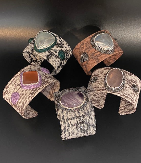 Stone Cuff Bracelets