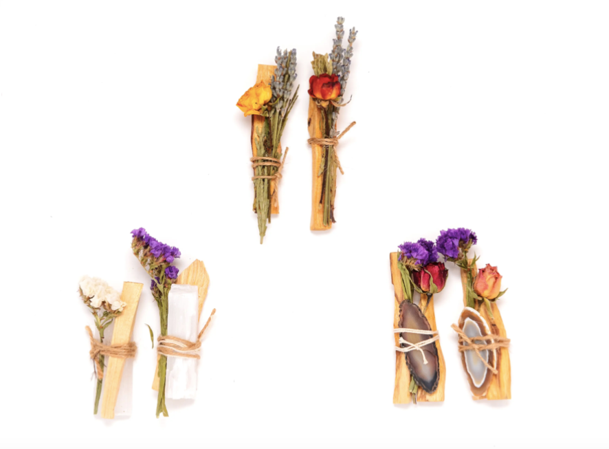 Palo Santo Flora with Agate