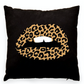 LEOPARD LIPS PILLOW COVER