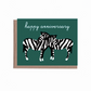 Necking Zebras Anniversary Card