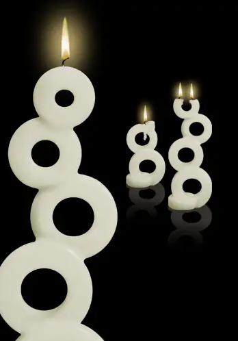 Alusi Multiflame Candle Soma White