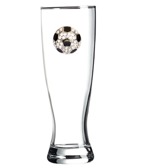 Soccer Ball Jeweled Pilsner
