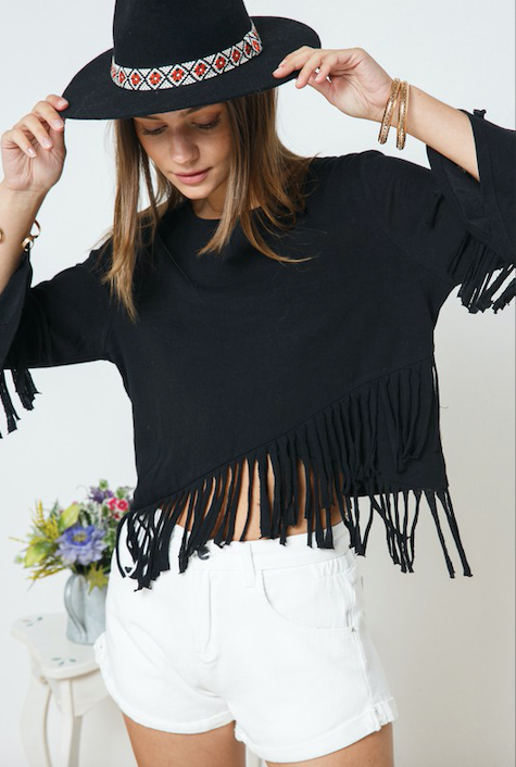 新発売 W FACE FRINGE TOPS 【CLANE】 レディース