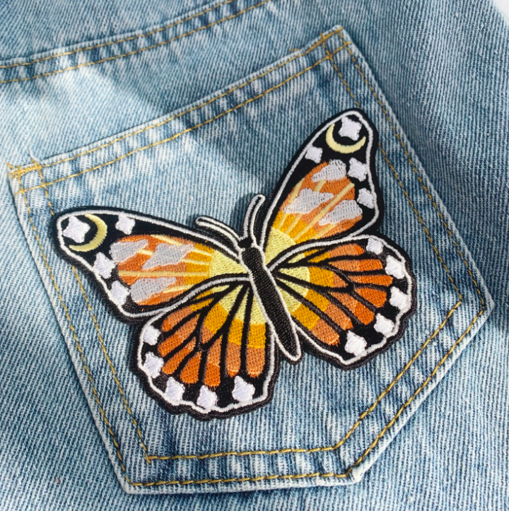 Sunrise Butterfly Iron-On Patch — Meadow Collective