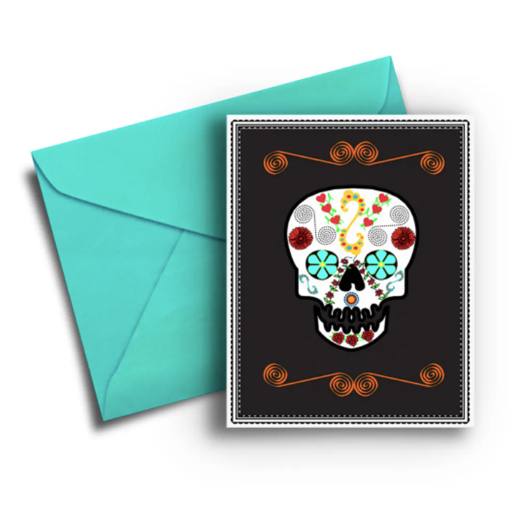 Sugar Skull Fun & Flirty Card