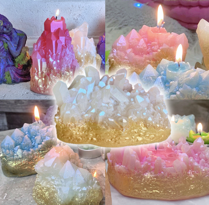 Exclusive Gold Dipped Crystal Candles