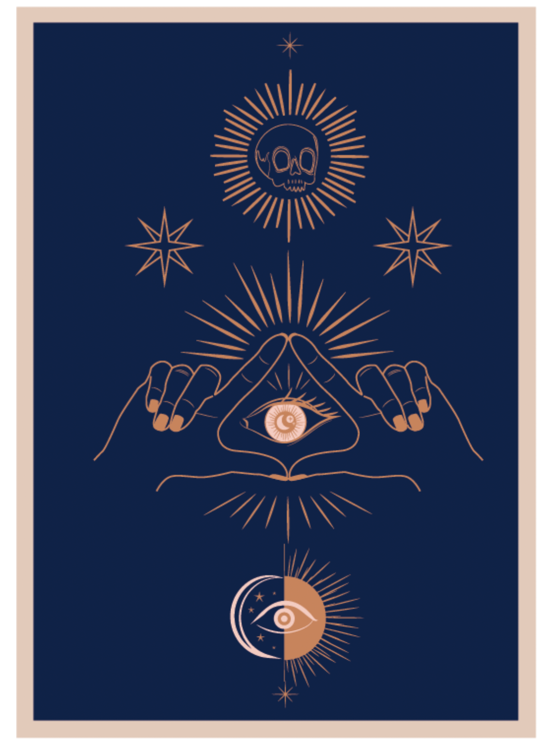 Evil Eye Hands Jumbo Magnet