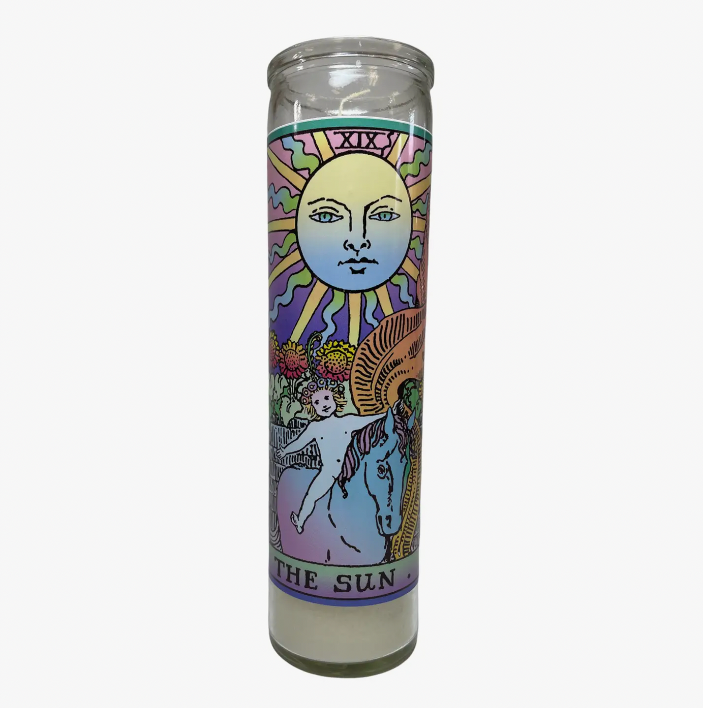 Neon Tarot Devotional Prayer Saint Candle