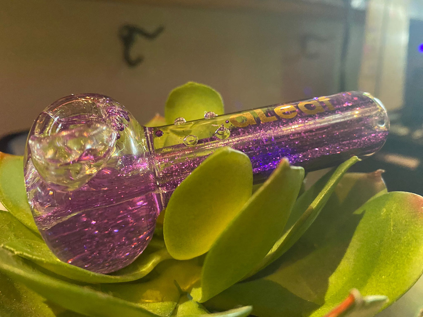3.5" BALLOONZ glitter glass Pipe