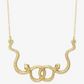 Snake Dance Gold Serpent Necklace