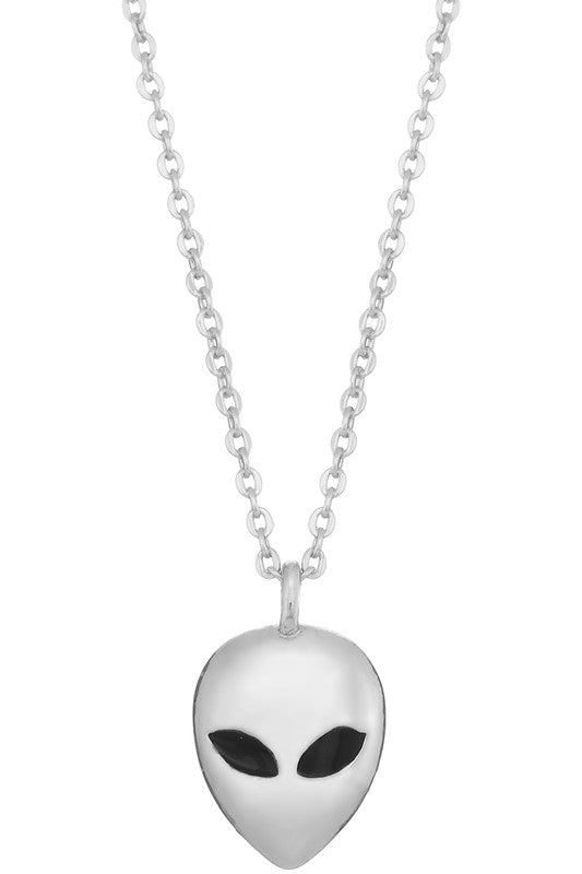 ALIEN HEAD DAINTY NECKLACE