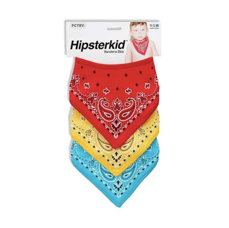 Bandana Bibs Red Yellow Blue