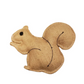 Eco-Friendly Rustic Jute Squirrel Dog Chew Toy