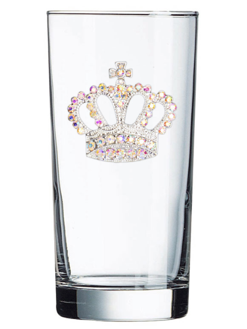 Aurora Borealis Crown Jeweled Mixed Drink Tumbler