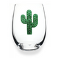Cactus Jeweled Stemless Wine Glass