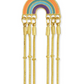 Dripping Gold Rainbow Post Earrings