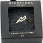 Secret Box White Gold Dipped CZ Lightning Ring