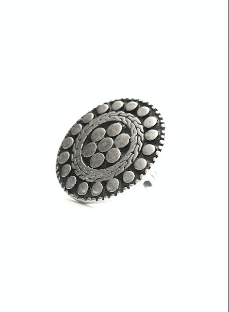 Hand made pewter silver plated adjustable rings