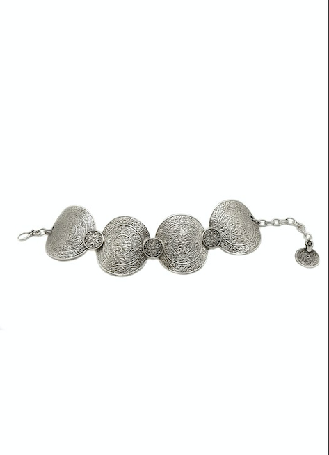 Hand made pewter bracelet