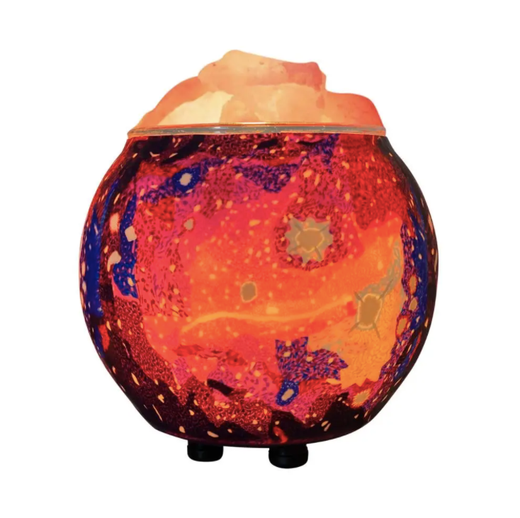 Galaxy Handcrafted Salt Lamp Diffuser With Dimmer Cord