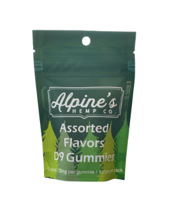 Alpine's Delta 9 Gummies 125mg 5 pack, 25mg each (In Store Pick UP ONLY!)