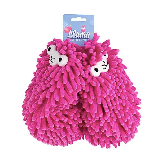 NOVELTY - Llama Cleaning slippers