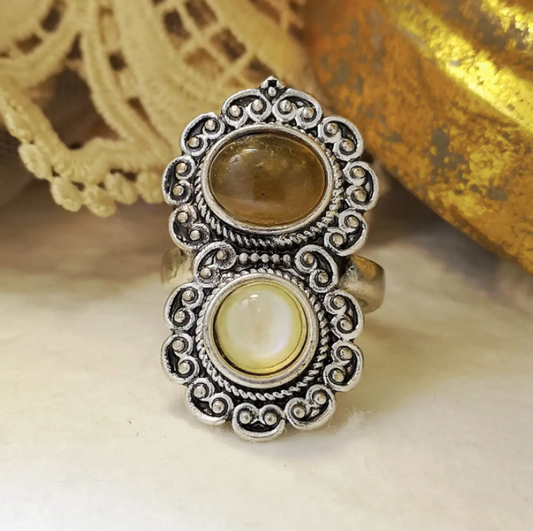 Vintage Ring Female Jewelry Exaggerated Ring