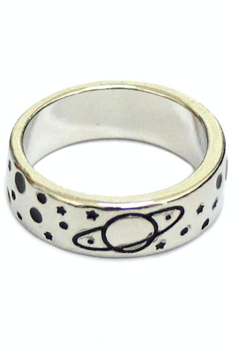 OUTER SPACE THEME BAND RING