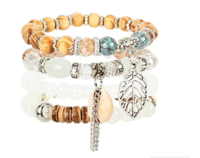 Personalized National Style Multi-layer Beaded Shell Bracelet Accessories