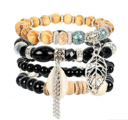 Personalized National Style Multi-layer Beaded Shell Bracelet Accessories