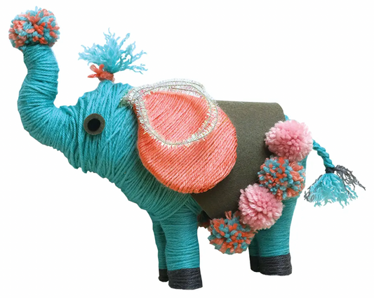 DIY Yarn Animal Art Kit-Elephant