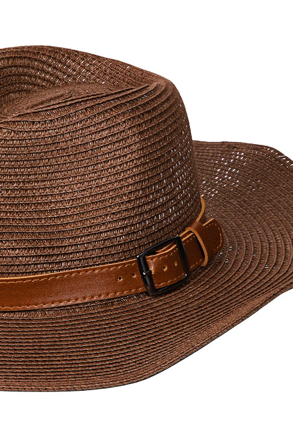 Straw Texture Belt Strap Fashion Hat