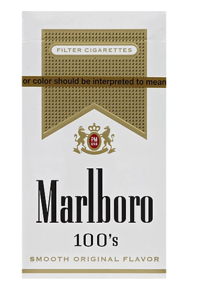 Marlboro Filter Cigarettes, Gold Pack 100'S, Smooth Original Flavor