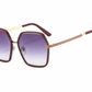 Red and green striped polygon Sunglasses