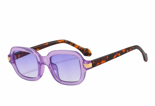 Square small frame color Sunglasses