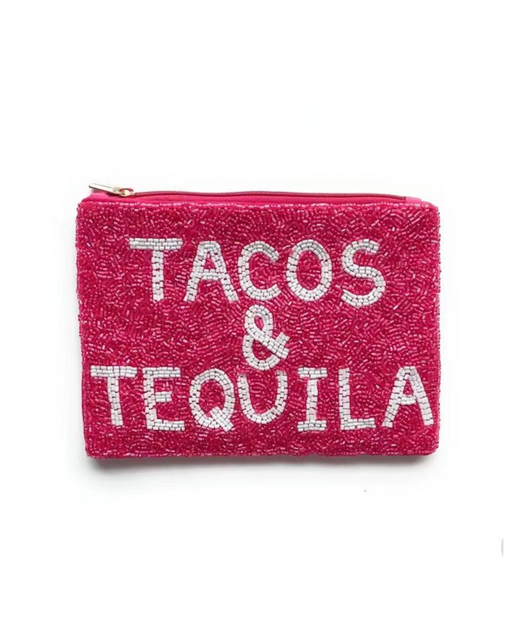 TACOS&TEQUILA Beaded Coin Purse
