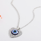 Evil Eye Heart Rhinestone Necklace