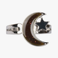 Moon Star Adjustable Ring