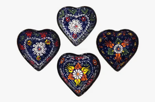 Valentines Day Special - Navy Heart Dish Dantel pattern