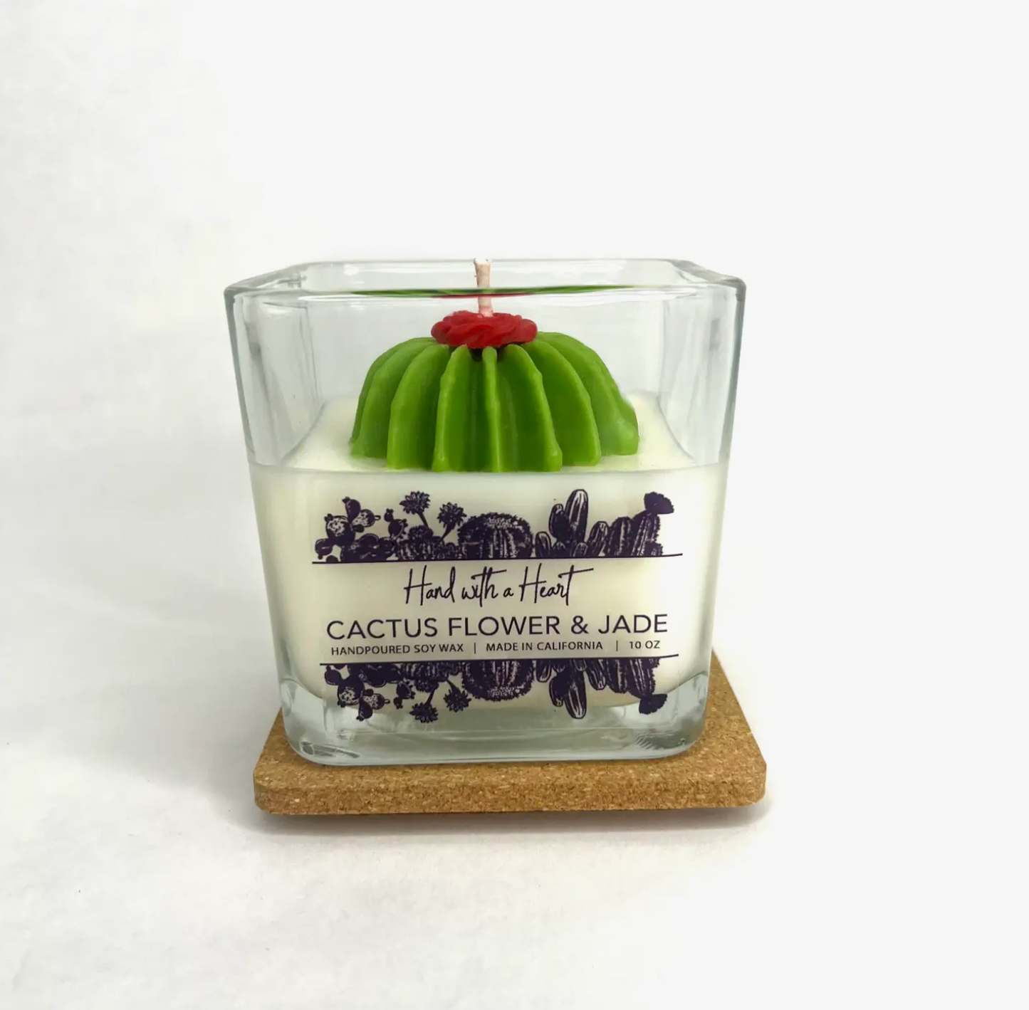 Cactus flower & Jade Soy Wax Candle