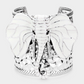 Enamel Elephant Metal Cuff Bracelet