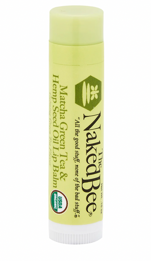 Matcha Green Tea & Hemp Seed Oil USDA Organic Lip Balm