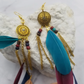 Boho Feather Chain Fringe Earrings