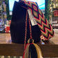 Black color strap Colombian wayuu bag