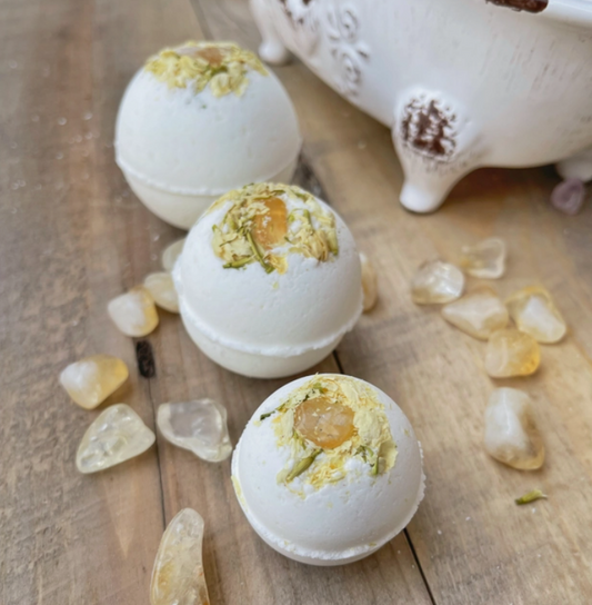 Citrine & Jasmine Bath Bombs