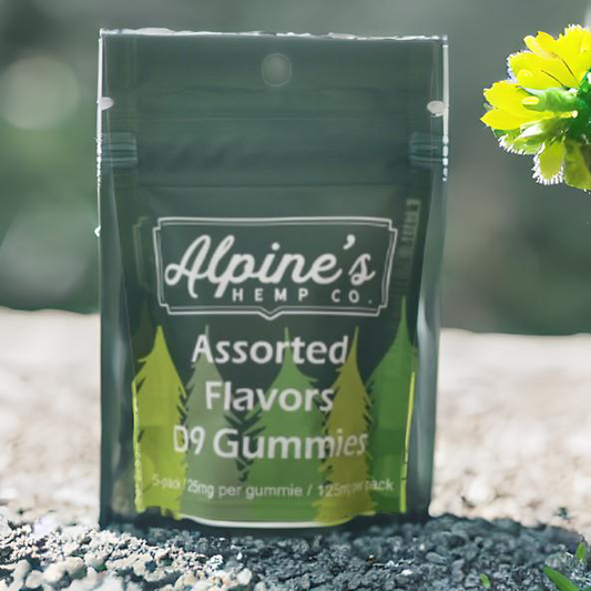 Alpine's Delta 9 Gummies 125mg 5 pack, 25mg each (In Store Pick UP ONLY!)