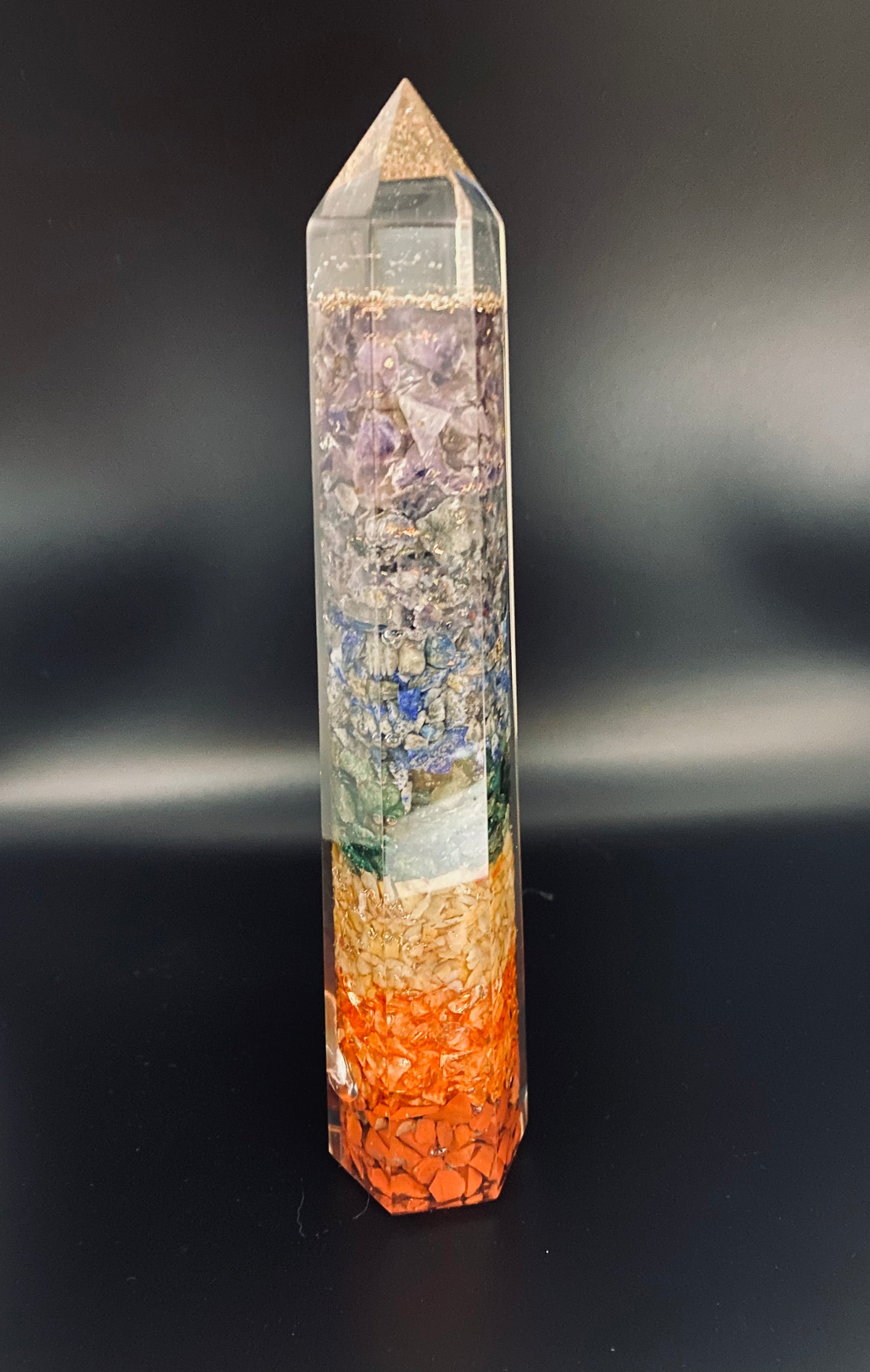 Orgone Chakra Tower 8 inch and 6 inch