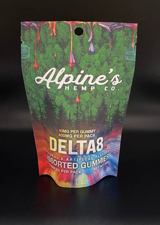 Alpine's Delta 8 Gummies 400mg 10 pack, 40mg each (In Store Pick up ONLY)