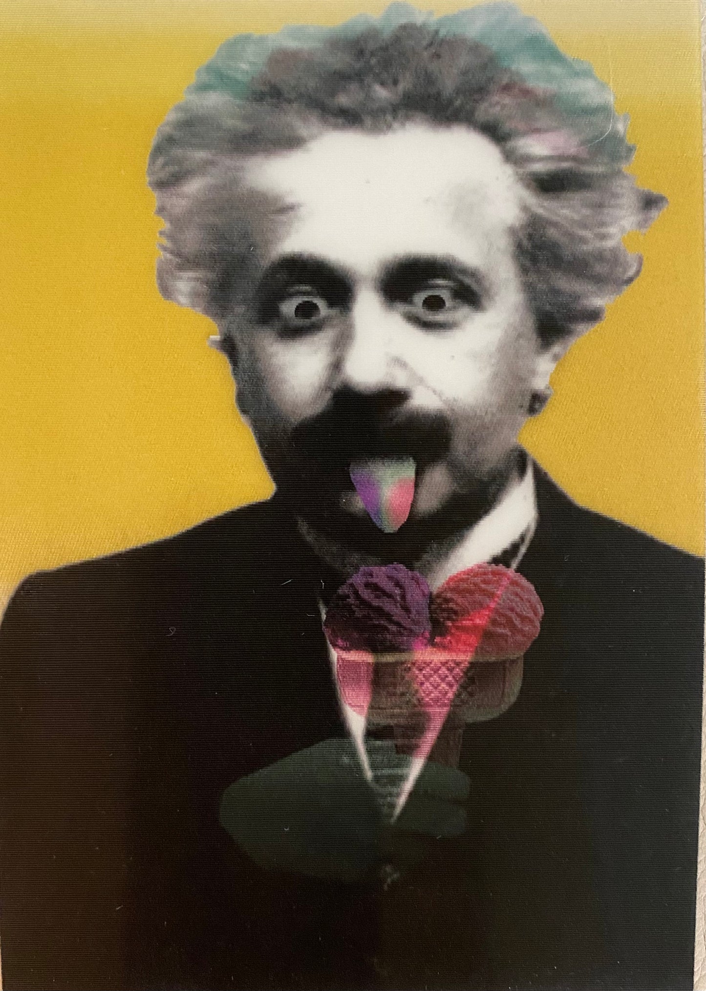 Lenticular Einstein 3D Postcard