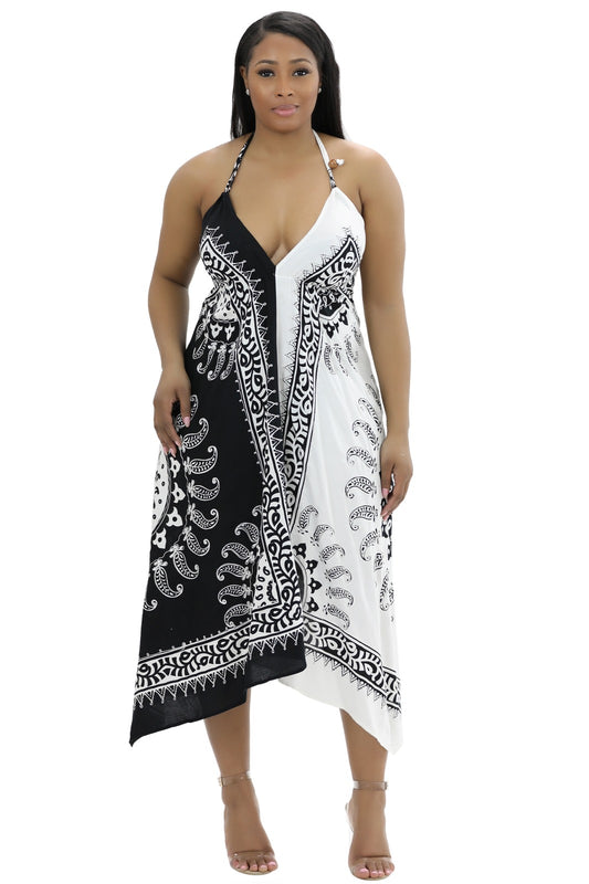 Black and White Tribal Dress